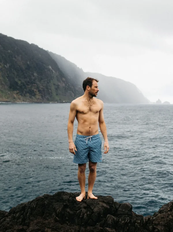 Shorts*Finisterre Atlas Swim Shorts Navy / Sky Print
