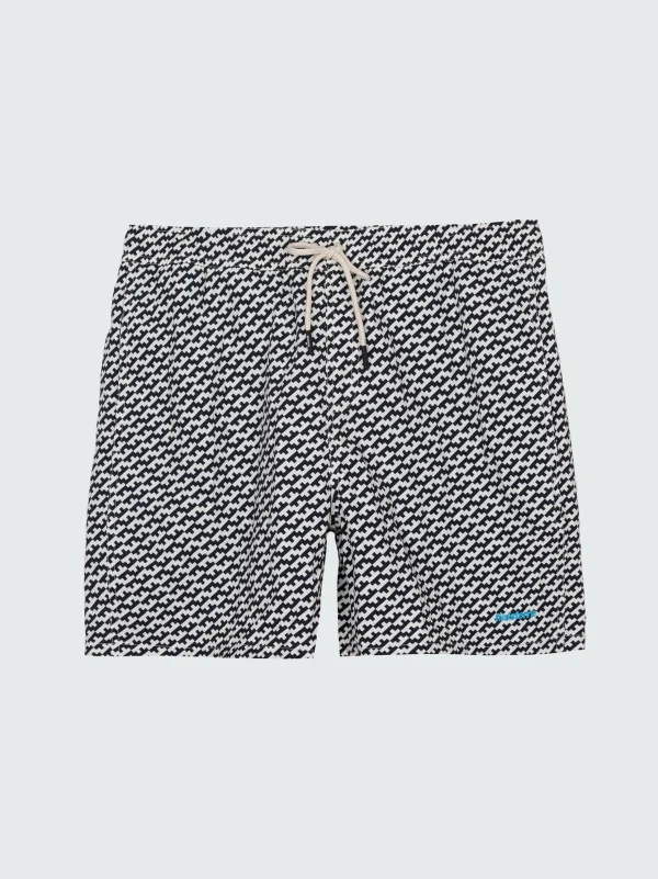 Shorts*Finisterre Atlas Swim Shorts Black / Ecru Print