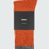 Socks*Finisterre Bosun Sock Burnt Orange/Grey Marl