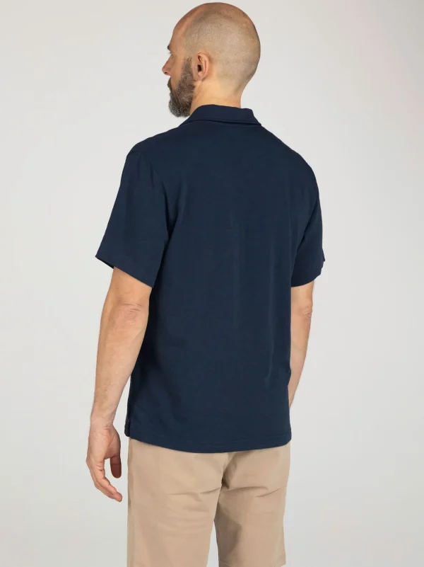 Shirts*Finisterre Channel Polo Shirt Navy