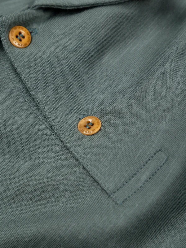 Shirts*Finisterre Channel Polo Shirt Deep Sea