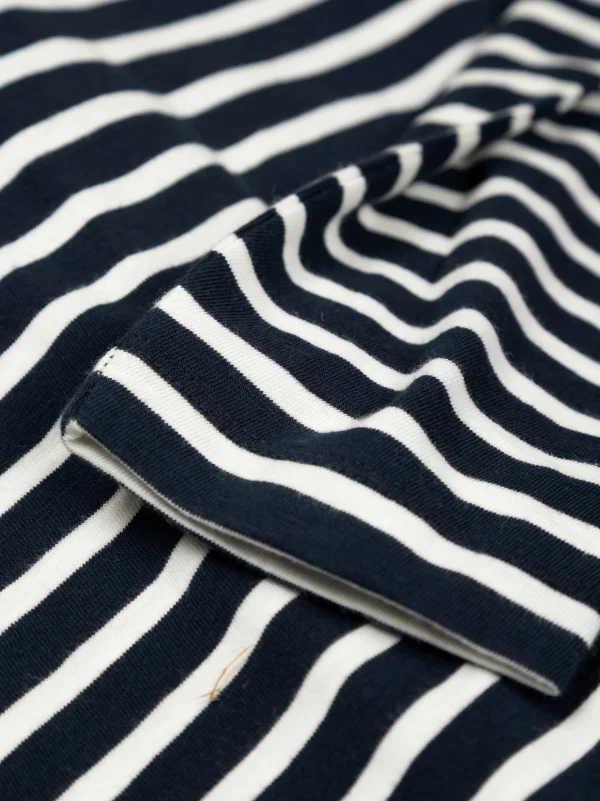 T-Shirts*Finisterre Channel Stripe Long Sleeve T-Shirt Navy / Ecru