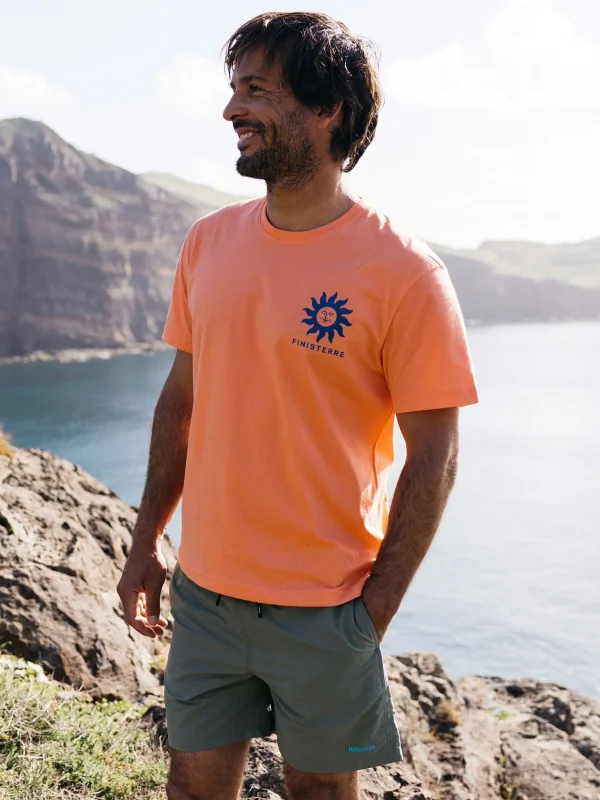 T-Shirts*Finisterre Commitment T-Shirt Salmon Pink