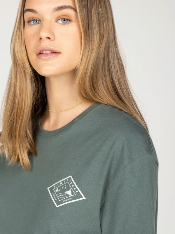 Tops & T-Shirts*Finisterre Diamond Logo T-Shirt Deep Sea
