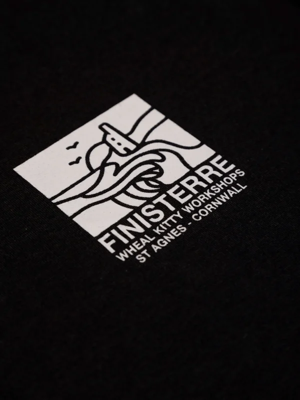 T-Shirts*Finisterre Dracaena T-Shirt Washed Black