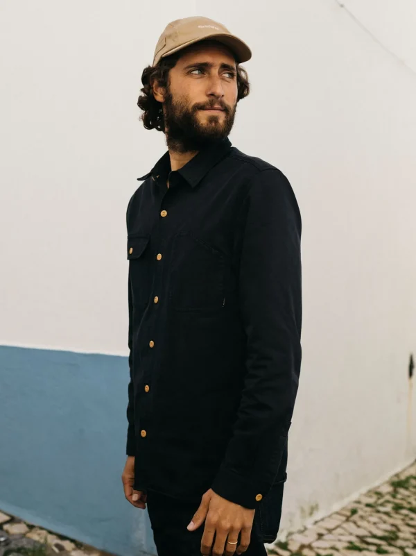 Shirts*Finisterre Eddystone Shirt Washed Black
