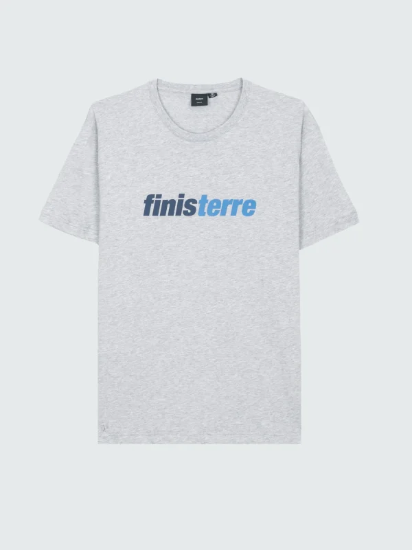 T-Shirts*Finisterre Big Logo T-Shirt Grey Marl