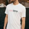 T-Shirts*Finisterre Big Logo T-Shirt Ecru