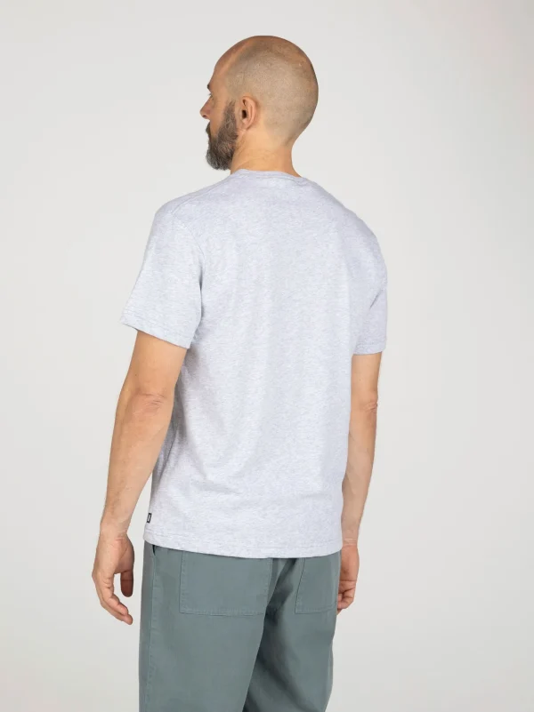 T-Shirts*Finisterre Big Logo T-Shirt Grey Marl