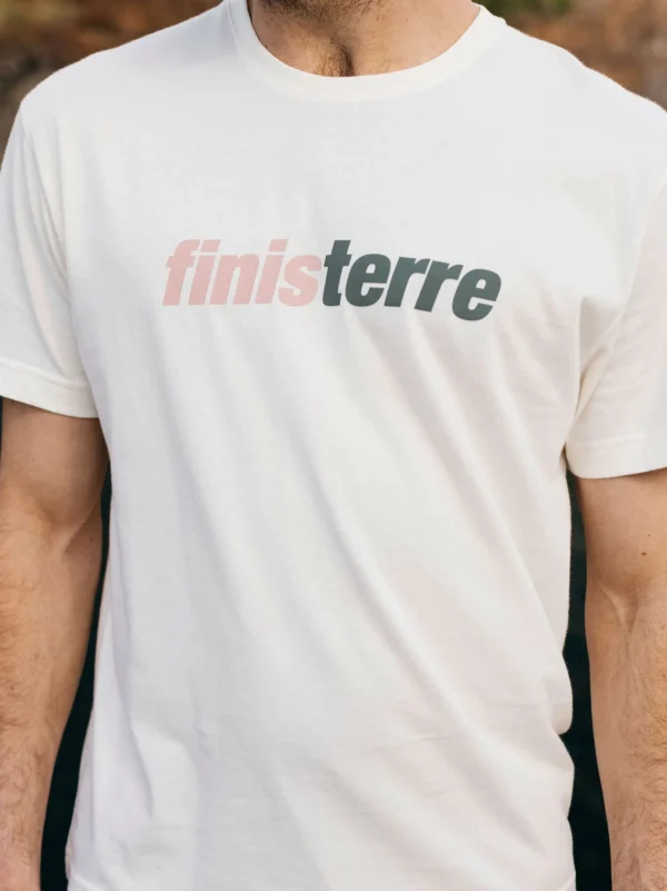 T-Shirts*Finisterre Big Logo T-Shirt Ecru