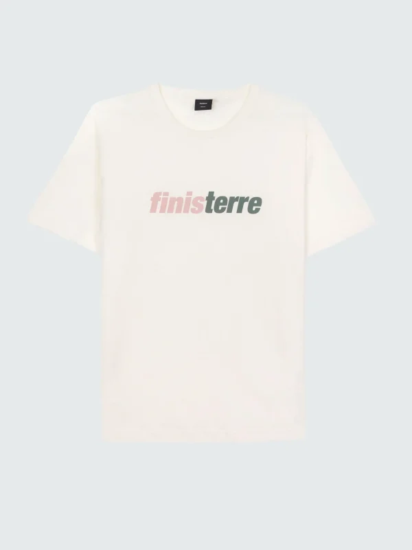 T-Shirts*Finisterre Big Logo T-Shirt Ecru
