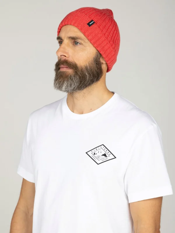 Hats, Caps & Beanies*Finisterre Fisherman Beanie Coral Red
