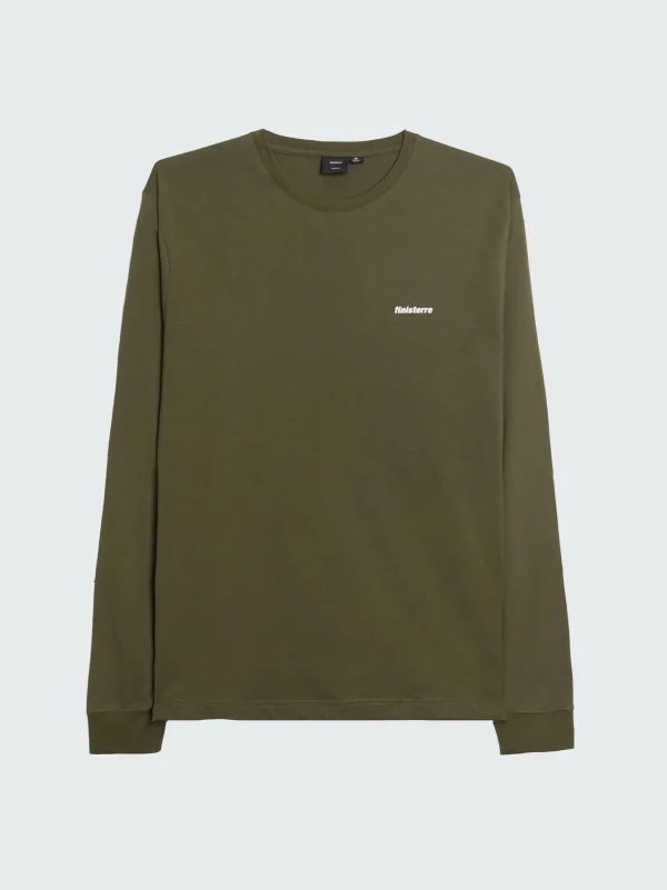 T-Shirts*Finisterre Harlyn Logo Long Sleeve T-Shirt Dark Olive