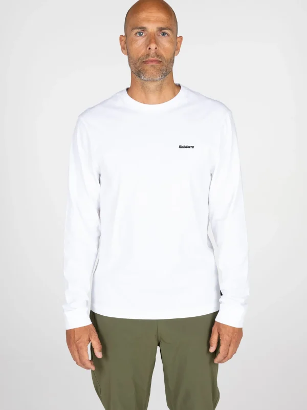 T-Shirts*Finisterre Harlyn Logo Long Sleeve T-Shirt White