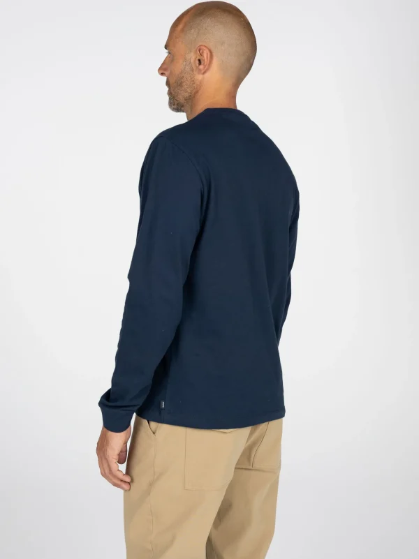 T-Shirts*Finisterre Harlyn Logo Long Sleeve T-Shirt Navy