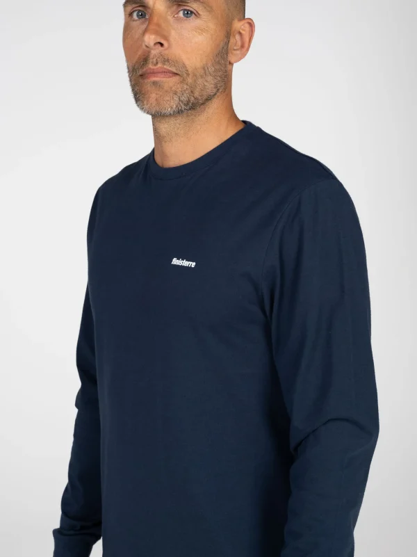 T-Shirts*Finisterre Harlyn Logo Long Sleeve T-Shirt Navy