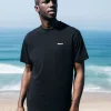 T-Shirts*Finisterre Harlyn Logo T-Shirt Black