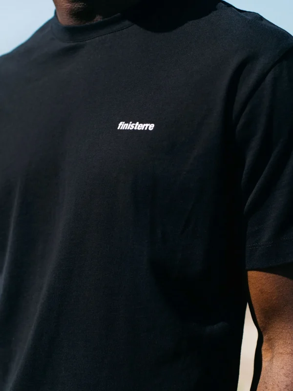 T-Shirts*Finisterre Harlyn Logo T-Shirt Black