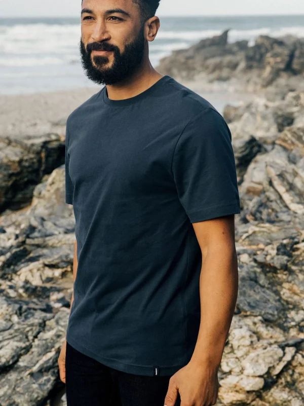 T-Shirts*Finisterre Harlyn T-Shirt Navy