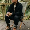 Fleece*Finisterre Hegen Full Zip Wool Fleece Black