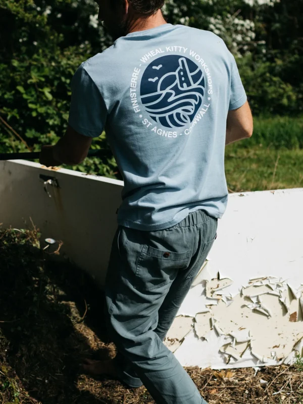 T-Shirts*Finisterre Kitty T-Shirt Sky