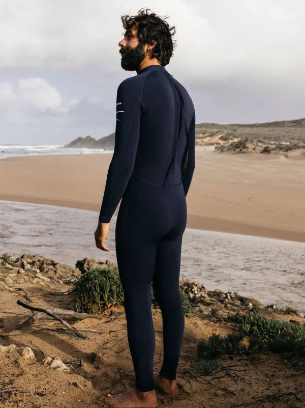 Wetsuits*Finisterre Nieuwland 3/2 Yulex® Back Zip Wetsuit Ink / Manuka