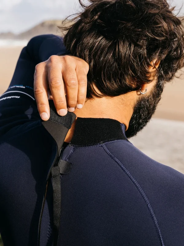 Wetsuits*Finisterre Nieuwland 3/2 Yulex® Back Zip Wetsuit Ink / Manuka