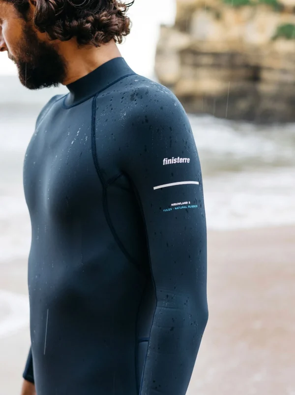 Wetsuits*Finisterre Nieuwland 2E Yulex® Long Sleeve Shorty Wetsuit Dark Ozone