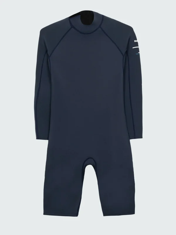 Wetsuits*Finisterre Nieuwland 2E Yulex® Long Sleeve Shorty Wetsuit Dark Ozone