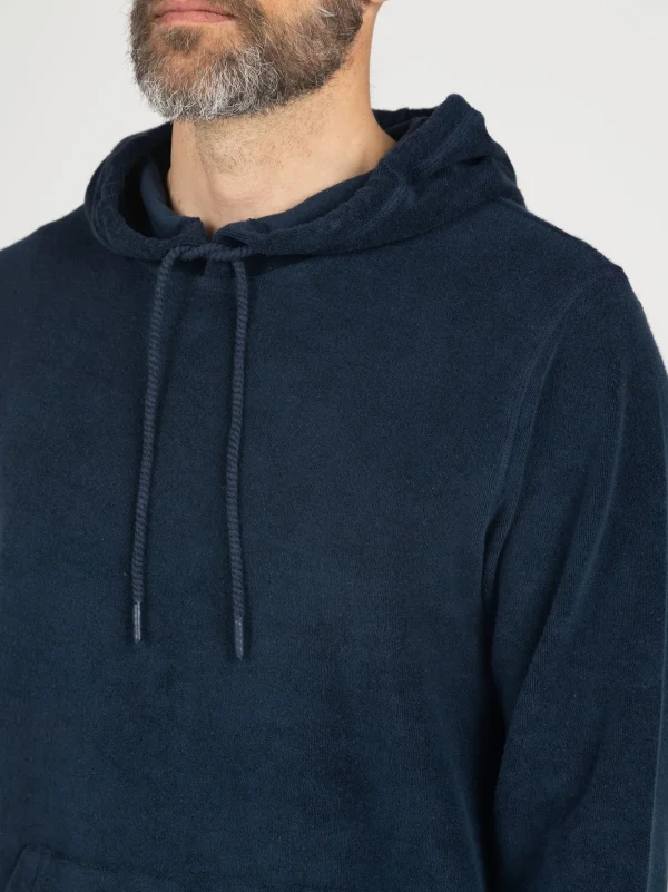 Sweatshirts & Hoodies*Finisterre Otis Towelling Hoodie Navy