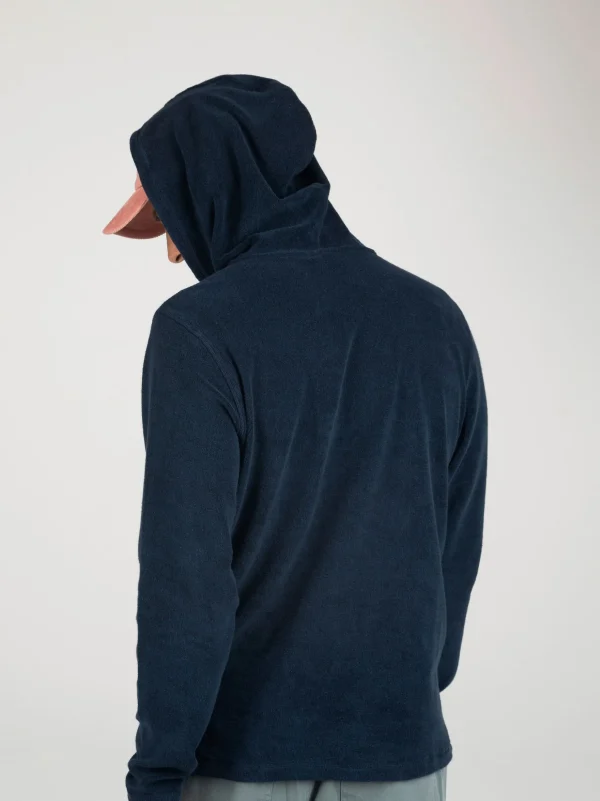 Sweatshirts & Hoodies*Finisterre Otis Towelling Hoodie Navy