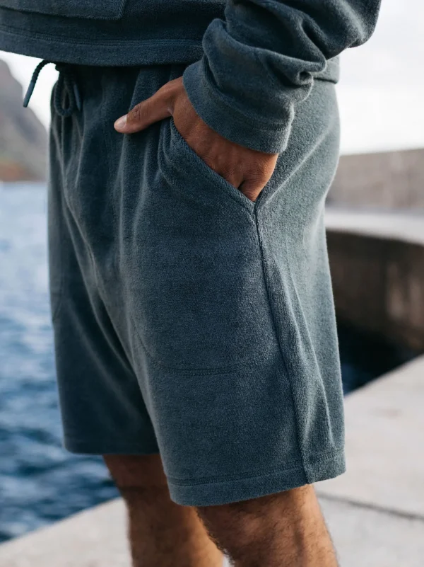 Trousers & Jeans*Finisterre Otis Towelling Shorts Deep Sea
