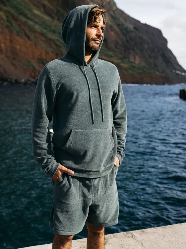 Trousers & Jeans*Finisterre Otis Towelling Shorts Deep Sea