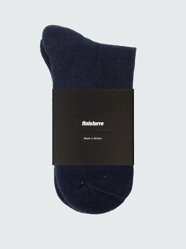 Socks*Finisterre Rossby Sports Sock Navy/Ecru
