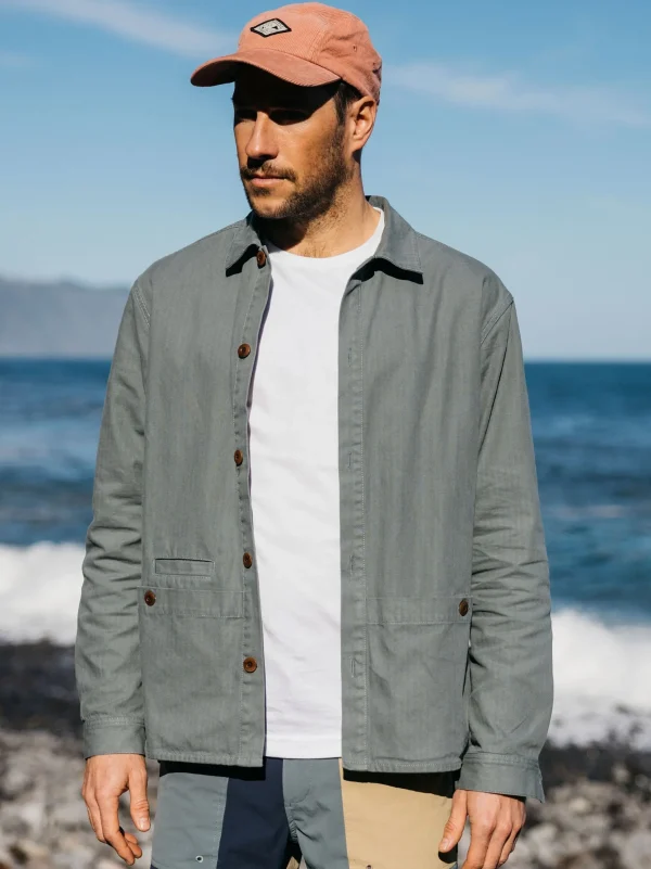 Shirts*Finisterre Tonkin Work Shirt Deep Sea