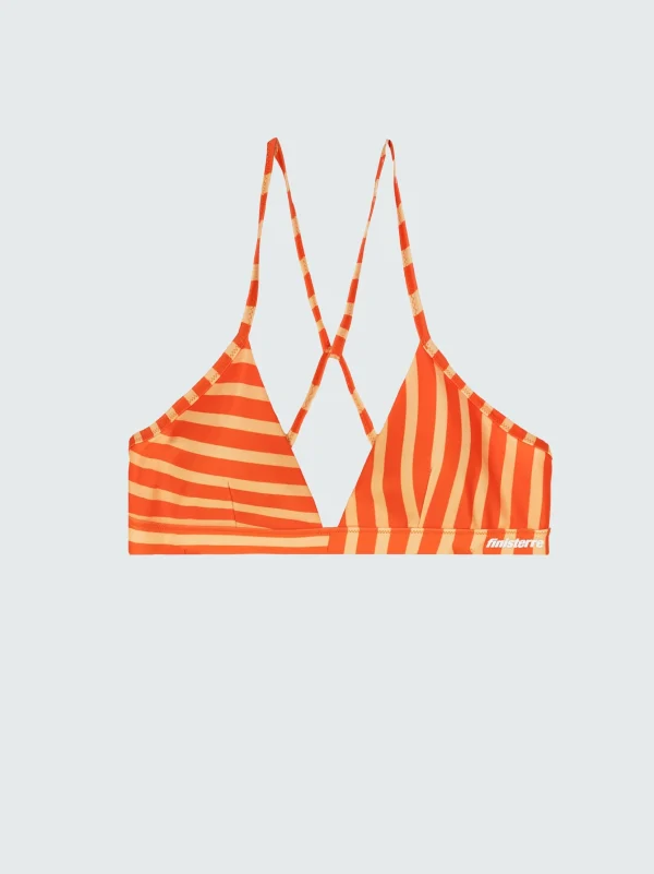Swimwear & Bikinis*Finisterre Zenith Bikini Top Tigerlily / Sunset Stripe